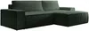 Vente-unique - AMELIA Sofa SamtStoff Grün - B 167 cm x H 85 cm x L 267 cm Bild 3