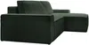 Vente-unique - AMELIA Sofa SamtStoff Grün - B 167 cm x H 85 cm x L 267 cm Bild 4