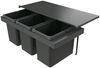 Naber 8013414 Abfallsammler Cox Stand-UP® 350 S/900-3 ohne Biodeckel, anthrazit, 66 (3x22) Liter / 90 cm Schrankbreite Bild 1
