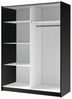INOSIGN Kleiderschrank Kleiderschrank Charisy mit 4 Einlegeböden und Kleiderstange Garderobe mit 2 Schwebetüren und Lamellen, B/H/T 200/198,5/62 cm Bild 4
