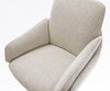 Barstuhl Luan-Flex Webstoff Soft Beige Kufengestell Metall Schwarz Bild 4
