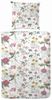 Primera Mako-Satin Bettwäsche 135x200 Blumen Magnolien weiß grün pink 243220-21 Bild 5