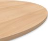 Dekor Spanplatte 28mm Tischplatte rund melaminharzbeschichtet Buche mit ABS Kante Umleimer - Größe 80 x 80 cm - Höhe 2,8 cm - Farbe Buche Hell Bild 4