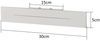 ZMH Wandleuchte Innen Wandlampe LED- 30CM Modern Flurlampe Wohnzimmerlampe Wand Warmweiß Treppenhauslampe Flur Schlafzimmer Wandbeleuchtung Lang Design Weiß 8W für Treppenhaus Wohnzimmer Bett Bild 5