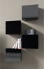 Lomadox Wohnzimmer-Set CAIRNS-132, (Mega-Spar-Set, 4-St, 4-tlg), in schwarz Hochglanz, Modern, grifflos Bild 5