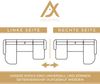AX LIVING Ecksofas groß Lovere 314 Sofa dunkelgrau mit Schlaffunktion Bild 5