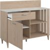 Küchenbuffet >Gala 12< in Jackson Eiche Dekor / Beton-Optik - 120x100x41 (BxHxT) Bild 4