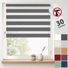 Doppelrollo Doppelrollo Klemmfix ohne Bohren, Blumtal, Klemmfix, individuell einstellbare Rollos Bild 5