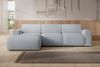 Selsey 'Bouvi' Ecksofa, Ottomane links, hellgrau, Bouclé Bild 2