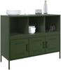 vidaXL Sideboard Olivgrün 100,5x39x79 cm Stahl 843094 Bild 4