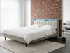 Bett mit LED Stoff BEAULIEU 180 x 200 cm mit Stauraum mit USB-Anschluss Beige Bild 3