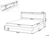 Bett mit LED Stoff BEAULIEU 180 x 200 cm mit Stauraum mit USB-Anschluss Beige Bild 2