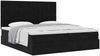 vidaXL Ottoman-Bett mit Matratzen Schwarz 200x200 cm Samt 3313816 Bild 5