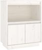 Sideboard Weiß 60 x 34 x 75 cm Massivholz Kiefer [813521] Bild 2