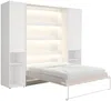 Vente-unique - RAPILI Bett Holz, Platte BeigeWeiß - B 50 cm239,2 cm x H 225,2 cm x L 179 cm Bild 3