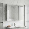 vidaXL Badezimmerspiegelschrank Beton Grau 83,5 x 15,5 x 70 cm 889266 Bild 4