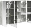 vidaXL Badezimmerspiegelschrank Beton Grau 83,5 x 15,5 x 70 cm 889266 Bild 3