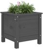 vidaXL Pflanzkübel Grau 40x40x39 cm Massivholz Kiefer 825249 Bild 3
