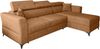 AX LIVING Ecksofa klein mit Schlaffunktion Ribella – 265 cm breit, Bernstein Rechts Bild 2