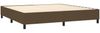 Boxspringbett mit Matratze & LED Stoff Dunkelbraun 200x200 cm, Härtegrad: H2 [3134984] Bild 5