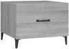 vidaXL Couchtisch mit Metallbeinen Grau Sonoma 50x50x40 cm 817539 Bild 2