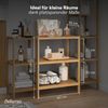 Bellamio 'Newa' Badezimmer Regal, Bambus, natur, 80x33x60 cm, Badregal mit 3 Ablagefächern, extra breit Bild 5