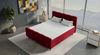 Boxspringbett Luna - Samtstoff - rot - 160x200 cm Bild 4