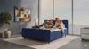 Boxspringbett Luna - Samtstoff - rot - 160x200 cm Bild 5