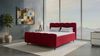 Boxspringbett Luna - Samtstoff - rot - 160x200 cm Bild 2