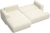 Selsey 'Ovo' Ecksofa in L-Form mit Schlaffunktion, hellbeige, linksseitig, 93 x 260 x 165 cm Bild 4