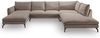 Sofa Palma in braun-beige Cord U-Form 202 x 361 cm Bild 2