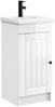 vidaXL Badezimmerschrank mit Waschbecken Hochglanz Weiß 890028 Bild 2