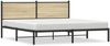vidaXL Metallbett ohne Matratze Sonoma-Eiche 160x200 cm 4007719 Bild 2