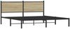 vidaXL Metallbett ohne Matratze Sonoma-Eiche 160x200 cm 4007719 Bild 3