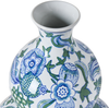 Blumenvase MOSTOLES Porzellan 45 cm Weiß Blau Bild 4