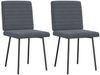 vidaXL Esszimmerstühle 2 Stk. Dunkelgrau Samt 4101157 Bild 2