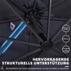 PURPLE LEAF Ampelschirm Quadratischer Alu Außenbereich Sonnenschirm mit Schirmständer, LxB: 250,00x250,00 cm, für Garten, Terrasse, Pool, Balkon Bild 2