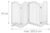 Relaxdays Weißes Absperrgitter 70 cm hoch Bild 3
