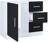 VCM Badmöbel Waschbeckenunterschrank Zalo 917464 Weiß / Schwarz H. 56 x B. 63 x T. 30 cm Bild 4