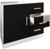 VCM Badmöbel Waschbeckenunterschrank Zalo 917464 Weiß / Schwarz H. 56 x B. 63 x T. 30 cm Bild 3