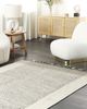 Teppich Wolle beige schwarz 140 x 200 cm Kurzflor DIVARLI Bild 3