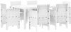 vidaXL Garten Essgruppe 7 pcs Weiß Polt Rattan 3378562 Bild 2