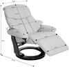 MCA Relaxsessel Calgary 2, Fernsehsessel Sessel, Stoff/Textil 150kg belastbar ~ braun-schwarz, Walnuss-Optik Bild 5