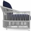 Casa Padrino Luxus Gartensessel Grau / Schwarz 86 x 98 x H. 76 cm - Garten Möbel Bild 2