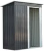 Vente-unique - BIRON Gartenhaus Metall Grau - B 77 cm x H 168 cm x L 153 cm Bild 4