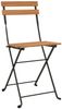 vidaXL Bistrostühle Klappbar 2 Stk. Massivholz Teak und Stahl 319979 Bild 3