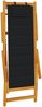 vidaXL Strandstuhl mit Armlehnen Klappbar Schwarz Akazie Textilene 4108066 Bild 4