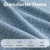 Sofa modular, 79cm×210cm×104cm, rahmenlos – Wohnzimmersofa aus granuliertem Fleece in Blau, ohne Montage Bild 5