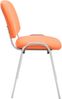 CLP Stuhl Ken Chrom Kunstleder stapelbar und mit modernem Design,orange Bild 4