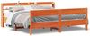 vidaXL Massivholzbett ohne Matratze Wachsbraun 180x200 Kiefernholz 3306920 Bild 2